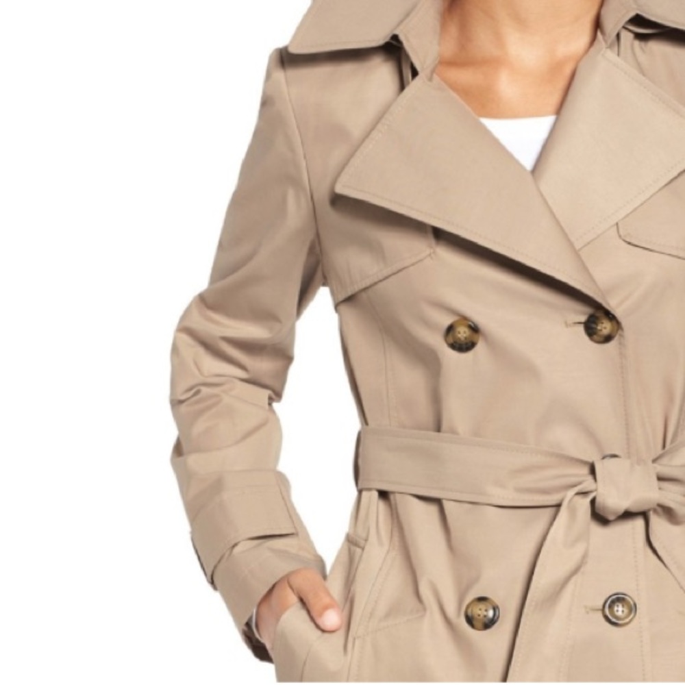 Detachable Hood Trench Coat
